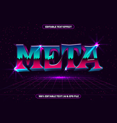 Meta Editable Text Effect Modern Style