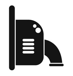 Black Silhouette Gas Pump Icon