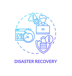 Disaster Recovery Concept Icon