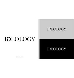 Ideology Logo Wordmark People Negative Space Edita