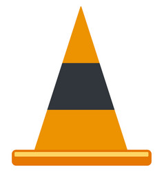 Safety Orange Cone Icon Construction And Traffic