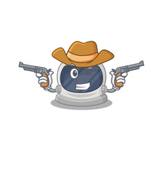 Cute Handsome Cowboy Astronaut Helmet With Guns