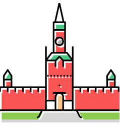 Moscow Kremlin Color Icon