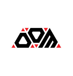 Oom Triangle Letter Logo Design With Triangle