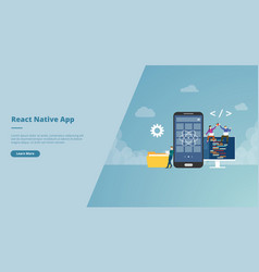 React Native Mobile App Development Concept