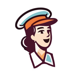 Young Chef Woman Old Style Avatar