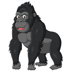 Gorilla cartoon Royalty Free Vector Image - VectorStock