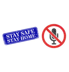 Distress Stay Safe Stay Home Stamp Seal