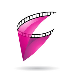 Magenta Transparent Film Strip Icon