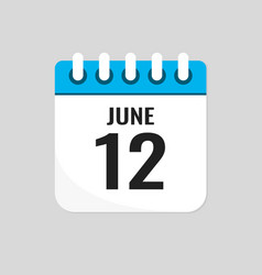 Icon Page Calendar Day - 12 June