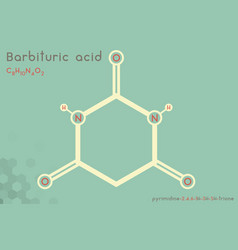 Infographic Molecule Barbituric Acid