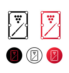 Abstract Pool Table Icon