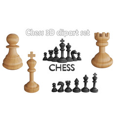 Chess Clipart Element 3d Render Concept