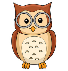 Owl Animal Cartoon Colored Clipart