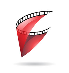 Red Transparent Film Strip Icon