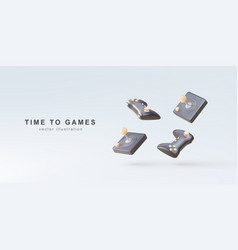 Time To Games - 3d Realistic Old And New Gamepads