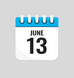 Icon Page Calendar Day - 13 June