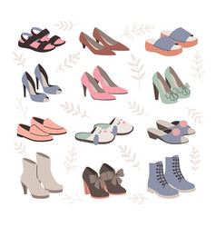 Set Of Different Women Shoes