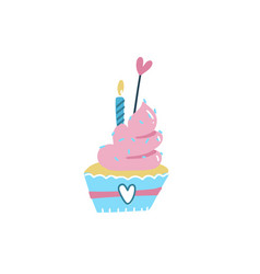 Happy Birthday Cake Cupcake Topper Candles