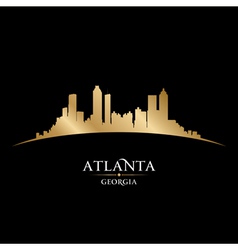 Atlanta Georgia City Skyline Silhouette