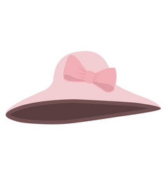 Elegant Summer Pink Sun Hat With Bow