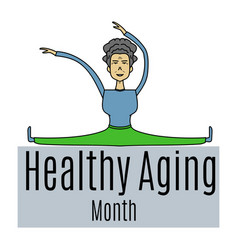 Healthy Aging Month Idea For A Thematic Banner