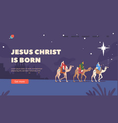 Jesus Christ Is Born Landing Page Template Caspar