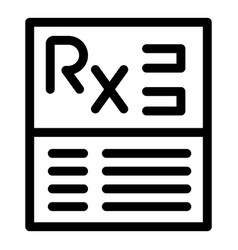 Doctor Writing Prescription Medical Form Icon