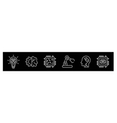 Artificial Intelligence Icons Set