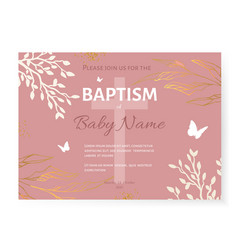 Baptism Invitation Card