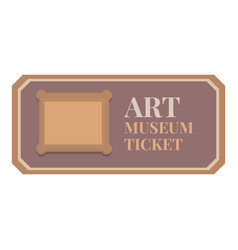 Carnival Museum Ticket Icon Cartoon Entry