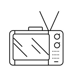 Television Retro Device Line Icon