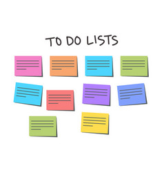 Multicolor Post It Notes To Do Lists