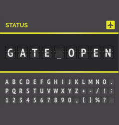 Airport Flight Status Board Banner