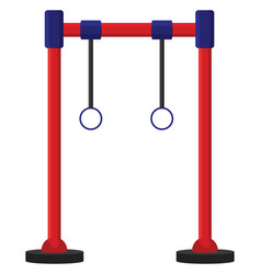 Monkey Bars Exercise On A White Background