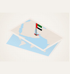 United Arab Emirates Selected On Map