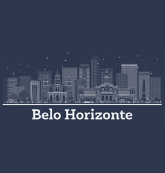 Outline Belo Horizonte Brazil City Skyline