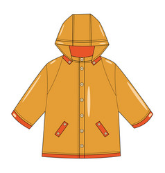 Raincoat In Flat Technique