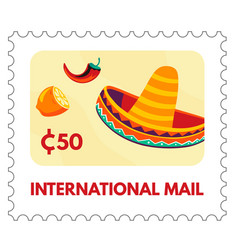 Sombrero Citrus International Stamp