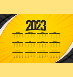 Stylish 2023 New Year Calendar For Event Planner