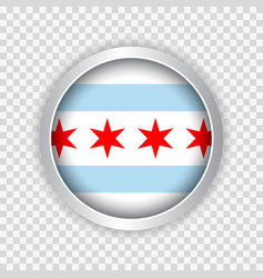 Flag Of State Of Chicago In Illinois Of Usa