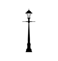 Lamppost Stand On One Lamp Vintage Streetlamp Icon