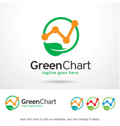 Green Chart Logo Template