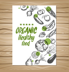 Hand Drawn Healthy Food Poster