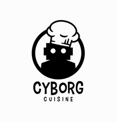 Cyborg Robot Chef Restaurant Kitchen Cartoon