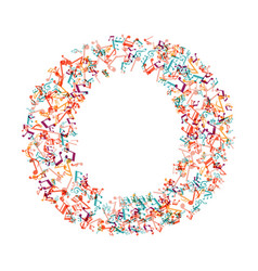 Decorative Music Note Letter O