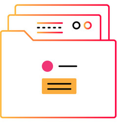 Document File Folder Outline Icon Archive