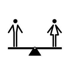 Gender Equality Concept Man And Woman Icon