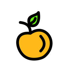 Orange Fruit Icon In Flat