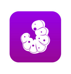 Worm Icon Digital Purple